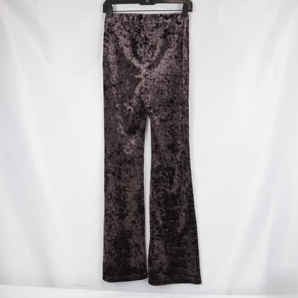 ba&sh Lolita Crushed Velvet Bootcut Flared Bottoms in Brown - Size 34 (NWT) - Picture 3 of 12